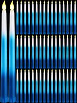 LED Taper Candles Funtery 28 cm Bateria sem chama azul