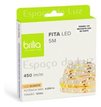 Leds Para Quarto Fita Led 4.8w/m Ip20 5m 2700k Luz Quente -307131 Leds Para Quarto Fita Led 4.8w/m Ip20 5m 2700k Luz Quente -307131
