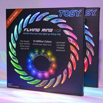 LEDs RGB Toy TOSY Flying Ring à prova d'água e leves, pacote com 2 unidades