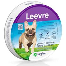 Leevre 48cm Coleira antipulgas Carrapatos e leishmaniose para cães a partir de 5kg tamanho P 25,50gr