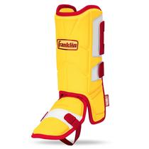 Leg Guard Franklin Sports PRT Series Adult Baseball amarelo/vermelho