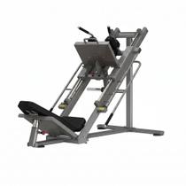Leg Press Hack Squat Powerrun Pr008 Aparelho de Academia para Treino Intenso de Pernas - Cinza/preto Leg Press Hack Squat Powerrun Pr008 Aparelho de Academia para Treino Intenso de Pernas - Cinza/preto