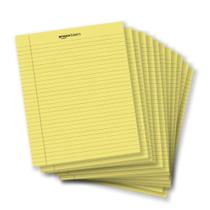 Legal Pad Amazon Basics 21,6 x 29,8 cm Canary 72 folhas e 12 almofadas Legal Pad Amazon Basics 21,6 x 29,8 cm Canary 72 folhas e 12 almofadas