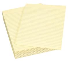 Legal Pad School Smart Canary 21,6 x 27,9 cm, pacote de 50 folhas, 12 Legal Pad School Smart Canary 21,6 x 27,9 cm, pacote de 50 folhas, 12