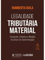 Legalidade tributária material - 2026 Legalidade tributária material - 2026