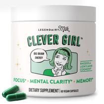 Legendairy Milk Clever Girl: Suplemento para Enfoque y Memoria, 30 Porciones Legendairy Milk Clever Girl: Suplemento para Enfoque y Memoria, 30 Porciones
