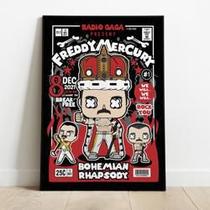 Legends on Display - Freddy Mercury Edition - MDF 3mm - 20x28,5 cm - Celebre o Gênio Musical do Ícone do Rock! - MAGAZINE MEU