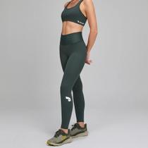 Legging Alto Giro Essentials SM25 Verde Escuro Legging Alto Giro Essentials SM25 Verde Escuro