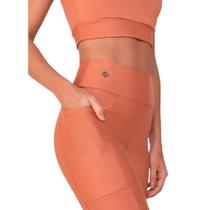 Legging Amei Sport Fitness Bolsos Laterais - Terracota