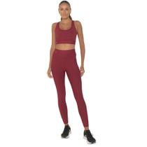 Legging Amei Sports Poliamida com Bolsos Laterais - Vinho Legging Amei Sports Poliamida com Bolsos Laterais - Vinho
