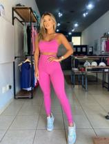 Legging Athletic Cós Alto Rosa Jolie tamanho M Legging Athletic Cós Alto Rosa Jolie tamanho M