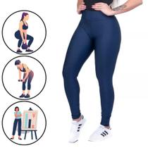 Legging Azul Feminina Calça Para Academia Esporte Conforoto