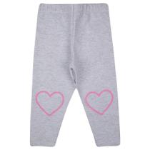 Legging Bebê Coração, 0 a 3 Meses, Gaga Baby