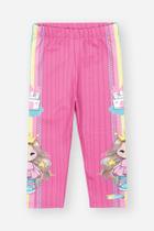 Legging Bebê Menina Total Print Rosa Mundo Cinti