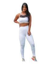 Legging blecaute plus size zero transparencia cintura alta