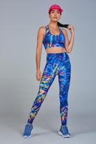 Legging Bolso Suplex Hyper Palm Blue
