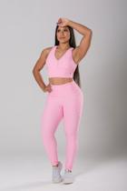 Legging Bolso textura Tulipe Rosa Legging Bolso textura Tulipe Rosa