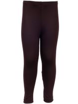 Legging calça Infantil academia escola Periquitinho. Marrom.RUMEBUTTER poliamida elastano