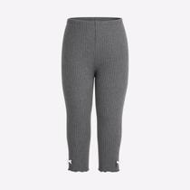 Legging Canelada Pv Fru-frú Laço Infantil Bebê Menin