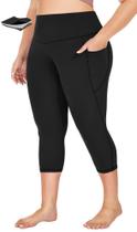 Legging Capri Plus Size Heathyoga com Bolsos