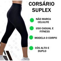 Legging Capri Suplex Feminina Legg Corsário Para Exercícios Legging Capri Suplex Feminina Legg Corsário Para Exercícios