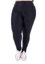 Legging Cirre 3d Plus Size Cós Alto Brilho Poliamida