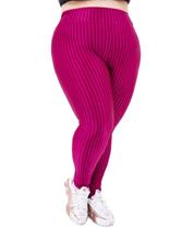 Legging Cirre 3d Plus Size Cós Alto Brilho Poliamida