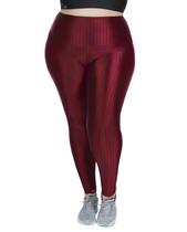 Legging Cirre 3d Plus Size Cós Alto Brilho Poliamida