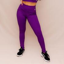 Legging Confort com Bolso para Treino e Corrida - Ameixa