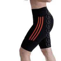 Legging Corsário com Bolsos Capri Listras Legging Poliamida PINA