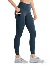 Legging CRZ YOGA Sensação de Pele 64 cm com Bolsos XS Verde Escuro