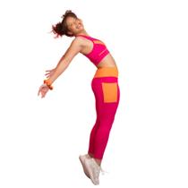 Legging eco rosa pink e laranja Legging eco rosa pink e laranja