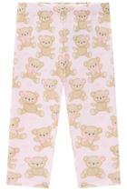 Legging em molecotton ursinho/flores