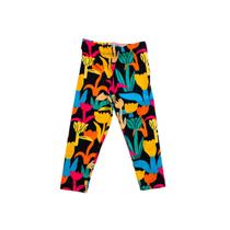 Legging Fábula Inverno Tulipas Preto