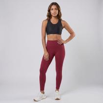 Legging Feminina Básica UV50 Zero Transparência Academia Patra Cor:Vinho MerlotTamanho:G Legging Feminina Básica UV50 Zero Transparência Academia Patra Cor:Vinho MerlotTamanho:G