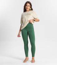 Legging Feminina Em Bengaline Endless Verde Legging Feminina Em Bengaline Endless Verde