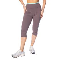 Legging Feminina Estilo do Corpo Cintura Alta Marrom/Verde