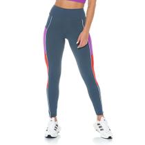 Legging Feminina Estilo do Corpo Powerfit Tule Marinho