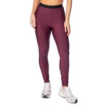 Legging Feminina Fila Train Elastic V Slim Flow Vinho