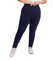 Legging Feminina Plus Size Cotton Secret Glam Azul - Rovitex Plus Size