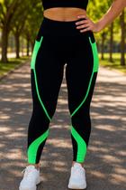 Legging Fitness Advance com Proteção UV, Bolso Lateral e Friso Decorativo - D.A Modas