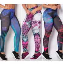 Legging Fitness Alta Compressão C/ Cós Alto Super Modelador