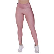 LEGGING FITNESS CÓS TRANSPASSADO FEMININA CIRRÊ RELEVO BRILHO DETALHE LISO ORBIS Rosê LEGGING FITNESS CÓS TRANSPASSADO FEMININA CIRRÊ RELEVO BRILHO DETALHE LISO ORBIS Rosê