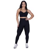 Legging fitness feminina cós alto textura relevo modeladora orbis Legging fitness feminina cós alto textura relevo modeladora orbis