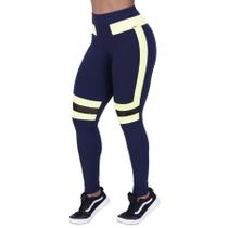 Legging fitness feminina recortes em tela e neon poliamida orbis Legging fitness feminina recortes em tela e neon poliamida orbis