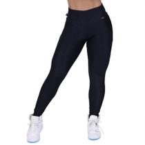 Legging Fitness Recortes Cirre Relevo Com Detalhes liso Brilho Orbis Preto Legging Fitness Recortes Cirre Relevo Com Detalhes liso Brilho Orbis Preto