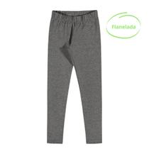 Legging Flanelada Infantil Feminina Inverno Cinza Mescla Malwee Legging Flanelada Infantil Feminina Inverno Cinza Mescla Malwee