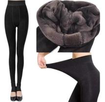 Legging Grossa Térmica de Cintura Alta, Forrada com Pelúcia de Lã - Calça Térmica para o Inverno Legging Grossa Térmica de Cintura Alta, Forrada com Pelúcia de Lã - Calça Térmica para o Inverno