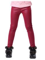 Legging Infantil CIRRE PREMIUM VERMELHA MARSALA Calça Legging Infantil Vermelha Calça Infantil Cirre