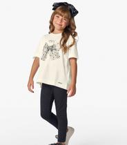 Legging Infantil Cotton Glitter Trick Nick Preto Legging Infantil Cotton Glitter Trick Nick Preto
